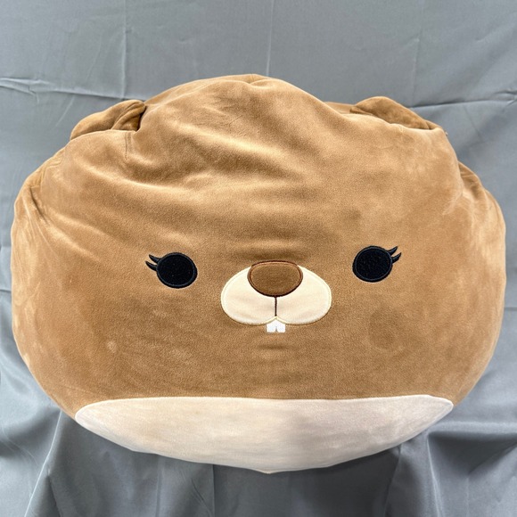 Squishmallows Baratelli The Beaver Plush 2022 Kellytoy Stuffed Animal Pillow - Picture 1 of 10